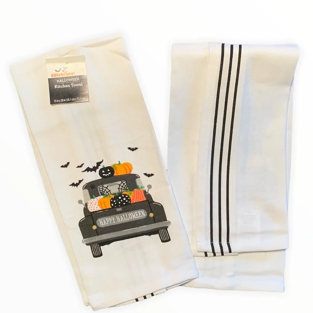 Harvest Halloween Kitchen Towel Set of 2